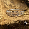 Anillo De Plata De Ley de Compromiso con CZ Corte Princesa - JoyeriaParis