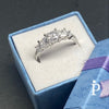 Anillo De Plata De Ley de Compromiso con CZ Corte Princesa - JoyeriaParis