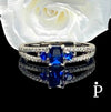 Anillo De Plata De Ley Radiante CZ Azul - JoyeriaParis