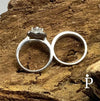 Anillos De Plata De Ley Boda CZ - JoyeriaParis