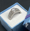 Anillos De Plata De Ley CZ Pavé Celta - JoyeriaParis