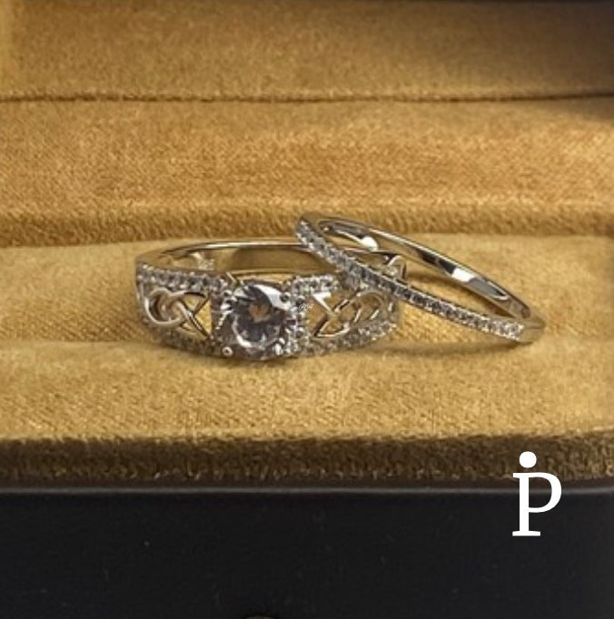 Anillos De Plata De Ley CZ Pavé Celta - JoyeriaParis