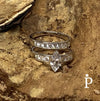 Anillos De Plata De Ley de Compromiso y Boda Solitario CZ - JoyeriaParis