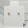 (AO - 100) 14K Aretes Oro Amarillo Tres Tonos San Judas Tadeo - JoyeriaParis