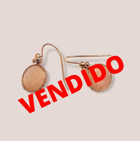 (AO - 15) 14K Aretes, mide 25 mm Aprox. - JoyeriaParis