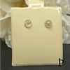 (AO - 27) 10K Aretes Oro ZC Multicolor Siliconia Push - back - JoyeriaParis
