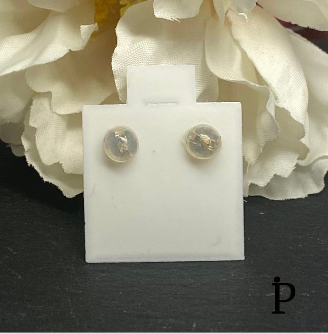 (AO - 32) 14K Aretes oro amarillo - JoyeriaParis