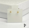 (AO - 39) 14K Aretes Oro Amarillo,6MM - JoyeriaParis