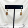 (AO - 45) 14K Aretes Oro Amarillo Con Imagen De La Virgen. - JoyeriaParis