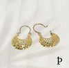 (AO - 53) 14K Aretes Oro Amarillo Basket - JoyeriaParis