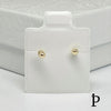 (AO - 68) 14K Aretes Oro Amarillo Corazon ZC Color Rosa - JoyeriaParis
