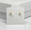 (AO - 73) 14K Aretes Oro Amarillo Corazon - JoyeriaParis