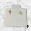 (AO - 83) 14K Aretes Oro Amarillo Perro Chihuahua - JoyeriaParis