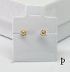 (AO - 85) 14K Aretes Oro Amarillo Jesus Cristo - JoyeriaParis