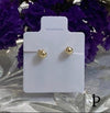 (AO - 86) 14K Aretes oro amarillo, con forma de racimo de flor. - JoyeriaParis