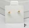 (AO - 96) 14K Aretes Oro Amarillo Infinito - JoyeriaParis