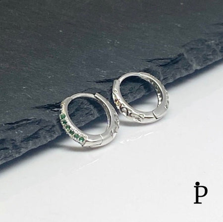 (AP - 21) .925 Plata Aretes Arracadas - JoyeriaParis