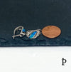 (AP - 23) .925 Plata Aretes Opalo - JoyeriaParis