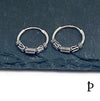 (AP - 31) .925 Plata Aretes Arracadas Bali - JoyeriaParis