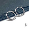 (AP - 31) .925 Plata Aretes Arracadas Bali - JoyeriaParis