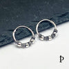 (AP - 33) .925 Plata Arracadas Bali (chicas) - JoyeriaParis