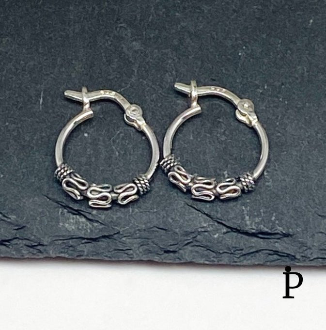 (AP - 35) .925 Plata Aretes Arracadas - JoyeriaParis