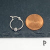 (AP - 36) .925 Plata Aretes Arracadas Bali - JoyeriaParis