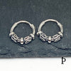 (AP - 38) .925 Plata Aretes Arracadas Bali - JoyeriaParis