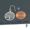 (AP - 48) .925 Plata aretes colgantes, árbol de la vida - JoyeriaParis