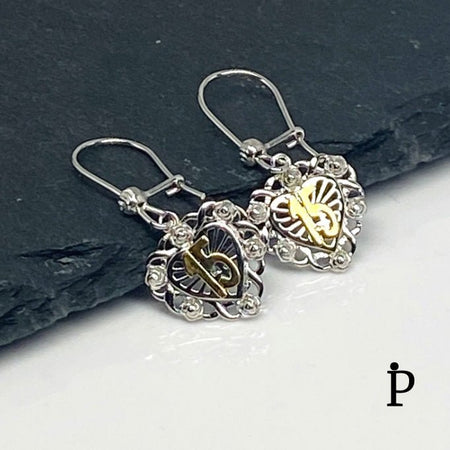 (AP - 52).925 Plata Aretes 15 Años - JoyeriaParis