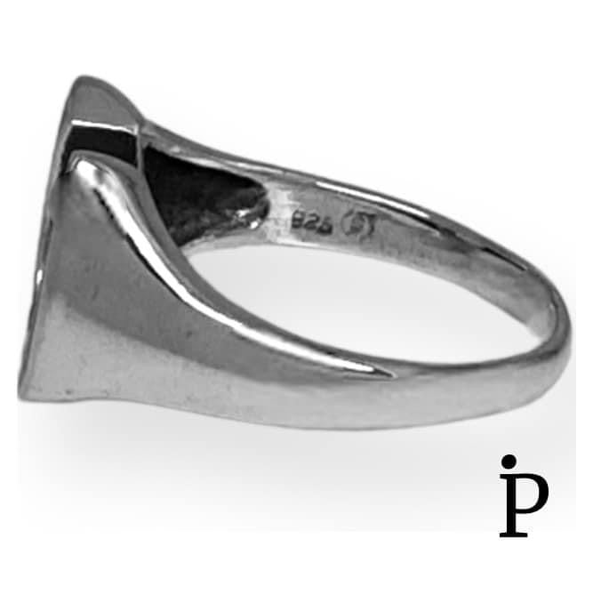 (APH - 24).925 Plata Anllo Pasra Hombre Con Forma De Herradura - JoyeriaParis