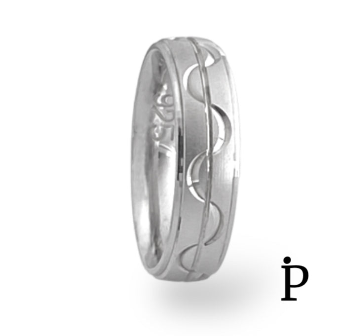 (ARG - P20) .925 Plata Argolla Unisex, Mide 6 mm Aprox. - JoyeriaParis