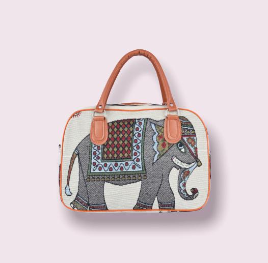 (BDM - 03) Bolsa con estampado de Elefante. - JoyeriaParis