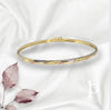 (BZO - 03) 14K Brazalete oro amarillo con broche - JoyeriaParis