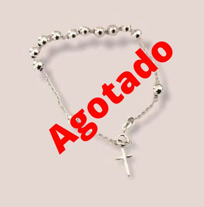 (BZT - 11) Brazalete / rosario para dama mide 7” Aprox - JoyeriaParis