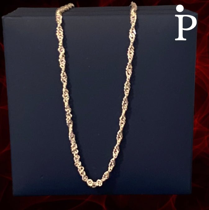 (CEP - 13) .925 Plata Cadena Singapore - JoyeriaParis