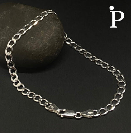 (CEP - 36) .925 Plata pulsera estilo cubana - JoyeriaParis