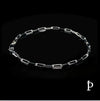 (CEP - 60).925 Plata Bracelet 2.8MM Paper Clip - JoyeriaParis