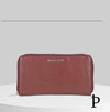 (CRT - 15)Cartera Color Cafe,Con Dos Compartimientos. - JoyeriaParis