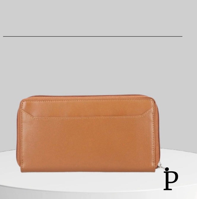 (CRT-14) Tan Wallet, With Two Compartments.