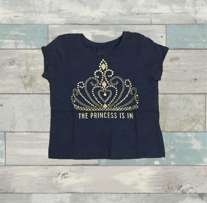 (RNN - 125) Playera para 18 a 24 meses en color azul azul con estampado de corona - JoyeriaParis