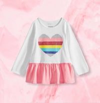 (RNN - 13) Vestido para niña para 1 año color blanco con rosa - JoyeriaParis