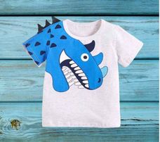 (RNN - 70) Playera para niño 3 - 4 años con estampado - JoyeriaParis