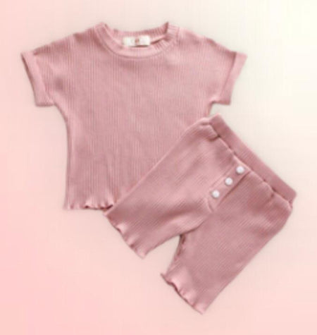 (RNN - 93) Para niña dos piezas en color rosa ,para 2/3 años - JoyeriaParis