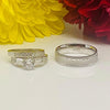 (T - 29)Trio De Anillos De .925 Plata, Con ZC Corte Redondo - JoyeriaParis