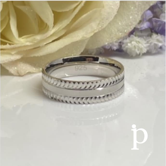 T - 9 Trio de Anillos en .925 Plata. - JoyeriaParis