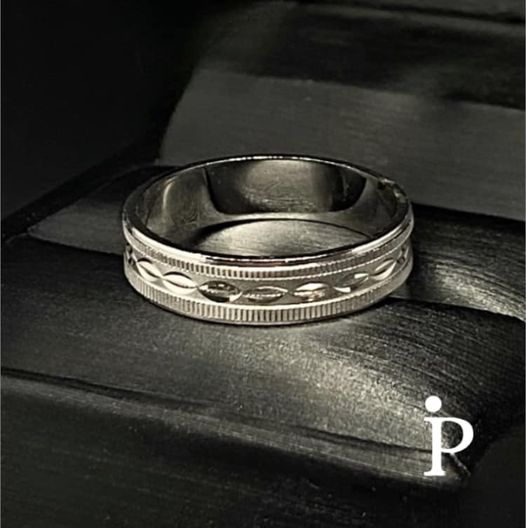 (ULP - 14) .925 Plata argolla unisex, mide 5 mm aprox. - JoyeriaParis