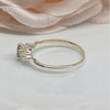 (ULP - 57).925 Plata anillo con circonia color tornasol - JoyeriaParis