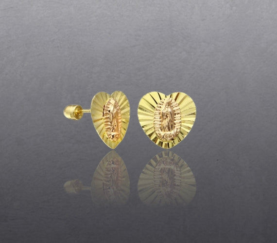AO-67) 14K Aretes oro amarillo– JoyeriaParis