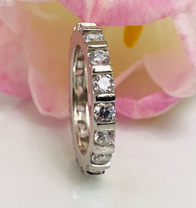 (ACP-52) .925 Silver Engagement Ring With Zirconia Churumbela Style.